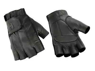 Men's Affordable Gel Padded Palm Fingerless Motorcycle Driving Riding Glove • $19.94