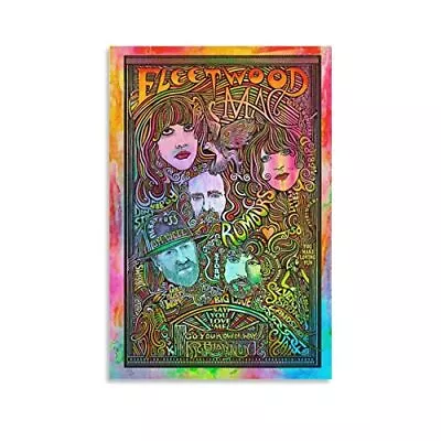 MANGD Fleetwood Mac Poster Music Poster Vintage Posters For Room Aesthetic Canva • $21.05