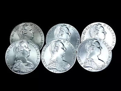 Lot Of 6x 1780 Austria Maria Theresa Large Silver Thalers - BU LOT • $126.65