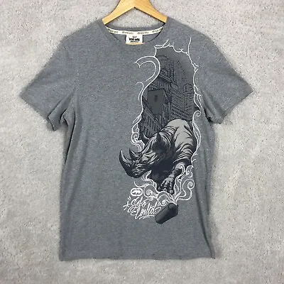 ECKO UNLTD T Shirt Mens M Medium Rhino Print Double Sided Graffiti VINTAGE 90s • £18.95