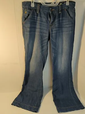 Miss Me Jeans Size 30 Mid-Rise Wide Super Nice Condition! Boot Cut/Flare See Pic • $16.09