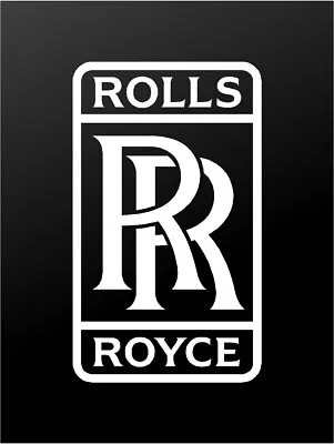 Rolls-Royce Logo Vinyl Decals Laptop Car Sticker • $4.49