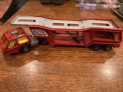 1976 Lesney Matchbox Super Kings K-10 Car Transporter Auto Transport Truck 1/43 • $27