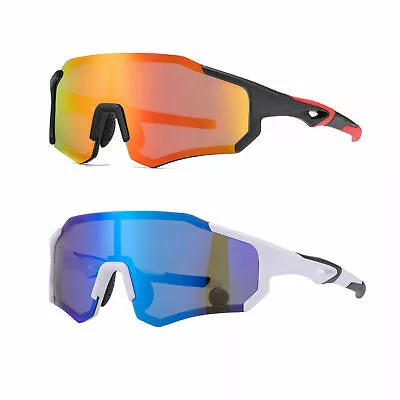 ROCKBROS Cycling Glasses Sports Sunglasses Polarized Half Frame UV400 Protection • £15.99