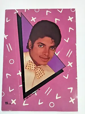 1984 Topps Michael Jackson 1st Edition Rookie RC Sticker Red Puzzle Low Grade • $8.10