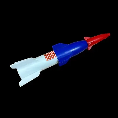 Vintage 1960s 3 Stage Rocket Missile Outer Space Toy Red White Blue Retro FLAWS • $84.62