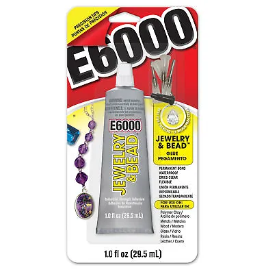 £10.99 • Buy E6000 Jewellery / Jewelry & Bead Adhesive Glue + Precision Tips - Clear USA 1 Oz