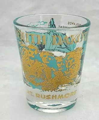 Vintage South Dakota Mount Rushmore Shot Glass MCM • $11.99