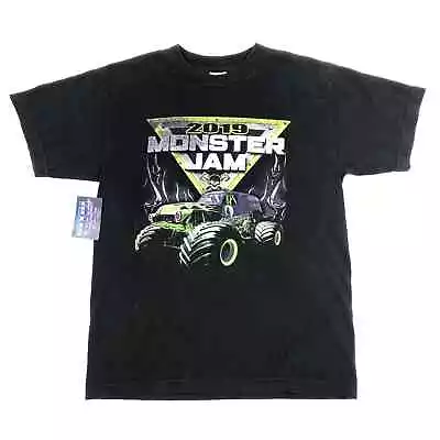 2019 Monster Jam Truck Tour Dates Tee T Shirt Size Youth XL Black B1 • $10