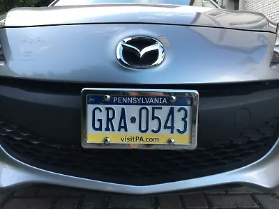Flat Clear License Plate Shield + CHROME Frame For Vehicles • $7.49