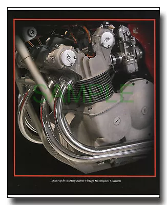 MV Agusta America 750cc Four Engine Framed Picture Free P&p UK • $12.43