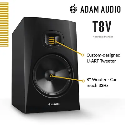 Adam Audio T8V 8  Active Studio Monitor (Single) • £249