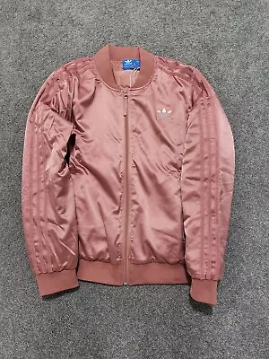 Adidas - Women's Pink Satin Jacket - Size 14 • $85