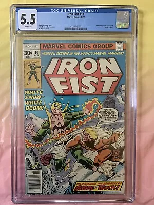 Iron Fist #14 CGC 5.5 1st Appearance Sabretooth Marvel 1977 • $260