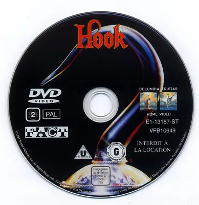 Hook: Starring Robin Williams  ~ Region 2 Dvd • £1