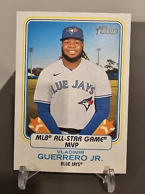 Vladimir Guerrero Jr. All Star MVP Insert AW-10 2022 Topps Heritage Blue Jays • $0.99