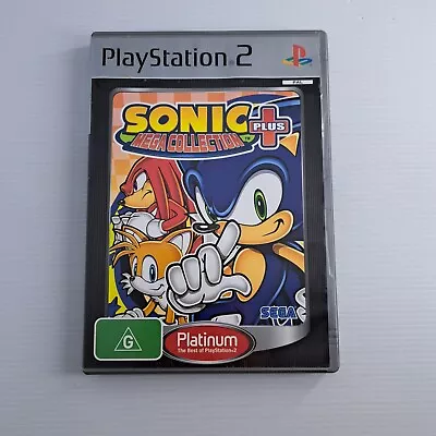 Sonic Mega Collection Plus - Platinum Edition - Manual PlayStation 2 PS2 PAL • $17.95