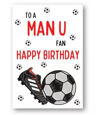 Second Ave Manchester United Football Fan Adult Children's Kids Birthday Card • £3.49