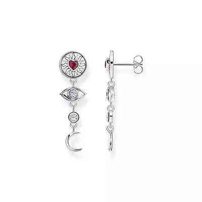 Genuine THOMAS SABO Silver Cosmic Talisman Earrings With Colourful Stones • $329