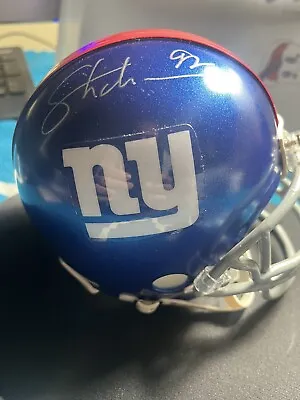 Michael Strahan Autographed New York Giants Speed Mini Helmet Gameday Certified • $90