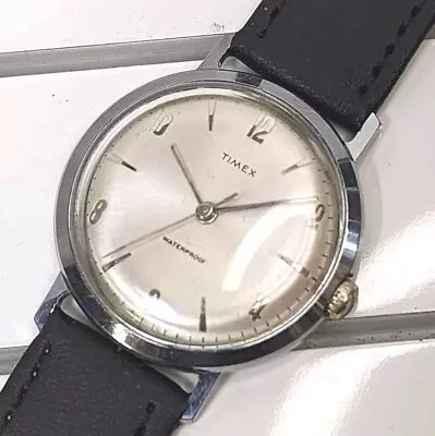 Vintage Marlin Mens 1963 62 Timex Original Mechanic Watch Runs Serviced M22  • $47.50