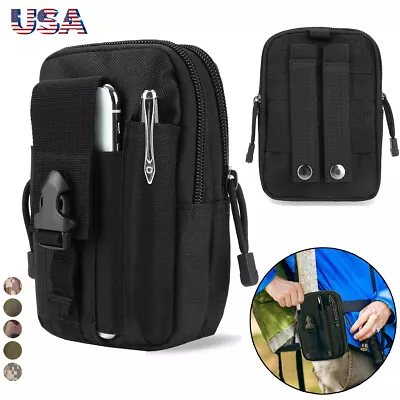 Tactical Molle Pouch EDC Utility Gadget Waist Bag Belt Cell Phone Pouch Holster • $6.89