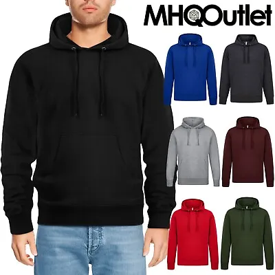 Mens Hoodies Pullover Fleece Hooded Jumper Casual Hood Sweat Premium Quality Top • £16.98