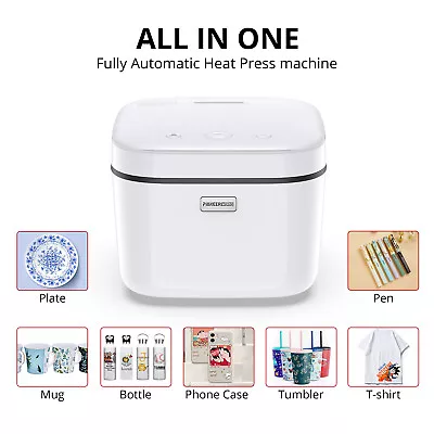 $211.99 • Buy Heat Press Machine All In One 800W 3D Vacuum Sublimation Transfer + Controller