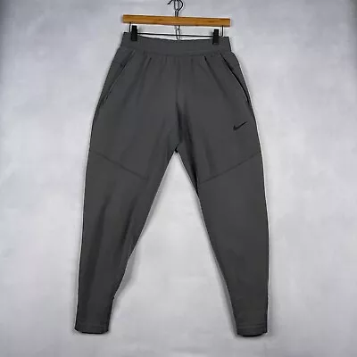 Nike Pants Mens Small S Black Dri-FIT Drawstring Stretch Sweatpants Jogger Gym • $25.88