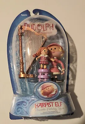 Forever Fun Rudolph Red Nosed Reindeer Choir Harp Girl Elf  NIB Round 2 • $165