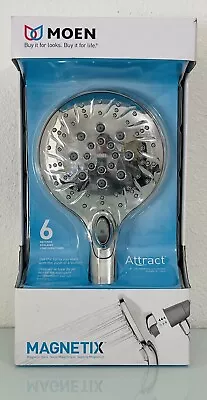 MOEN Attract W/ Magnetix 6-Spray 5.5 In. Single Wall Mount Shower Head Chrome • $46.99