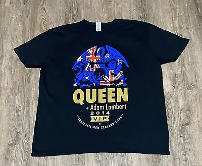 Queen + Adam Lambert 2014 VIP Australia New Zealand Tour 2XL T-shirt  • $26