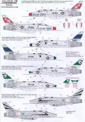 Xtra Decals 1/72 NORTH AMERICAN F-100C SUPER SABRE U.S. Air Force • $13.50