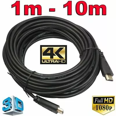 $23.95 • Buy GOLD HDMI Cable V2.0 Ultra HD TV 4K 2160p 1080p 3D High Speed Ethernet ARC HEC