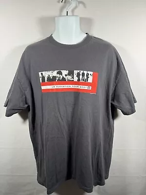 U2 Elevation Tour 2001 Mens T-Shirt Size XL Gray Nice Music Concert Souvenir • $29.99