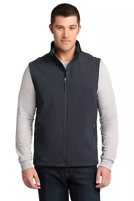 Port Authority J325 Mens Sleeveless Core Soft Shell Full Zip Vest With Pockets • $43.63