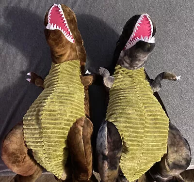 Kids T-Rex Dinosaur Backpack Plush Adjustable Straps Excellent Condition Lot • $30