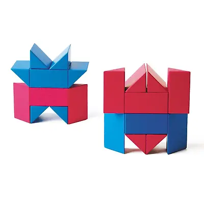 Naef Ponte Game Toy Construction Building Stacking Blocks Wooden Blue Pink Swiss • $160