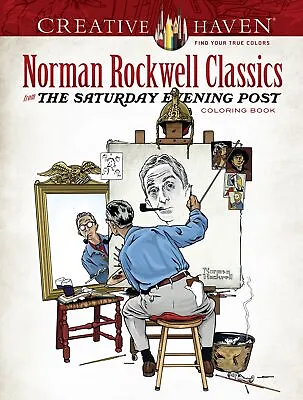 Dover Publications-Norman Rockwell's Classics Coloring Book • $8.99