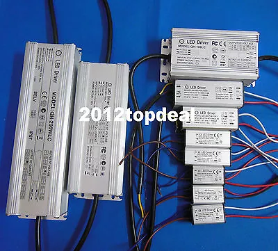 Water Proof Power Supply LED Driver 10w 20w 30w 50w 100w 150W 200W SMD LED Light • $1.58