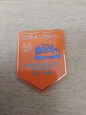 Caravan Club Badge - Devon & Cornwall - River Exe Rally Exmouth July 1998 • £2.99