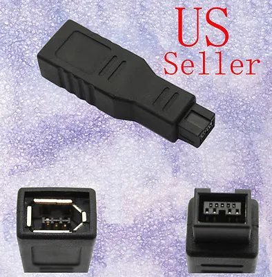 Firewire 800 To 400 Adapter 9 To 6 Pin - Black • $8.50