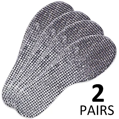 2 PAIRS EXTRA WARM INSULATING THERMAL INSOLES Winter Foil Inner Shoe Boot Soles • £5.48