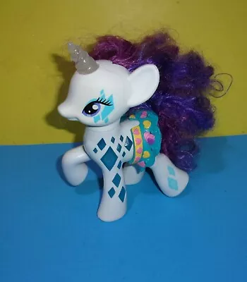 My Little Pony Glamour Glow Rarity Light Up 7  Unicorn With Horn Dress • $7.63