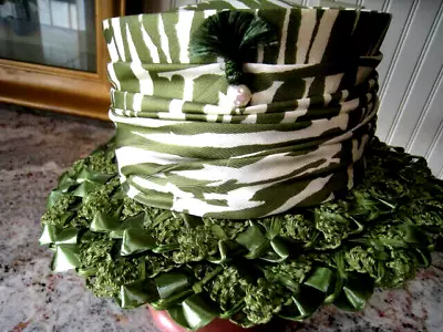 Vintage Green & White Church Ladies Spring / Easter Hat USA Union Made Unbranded • $35