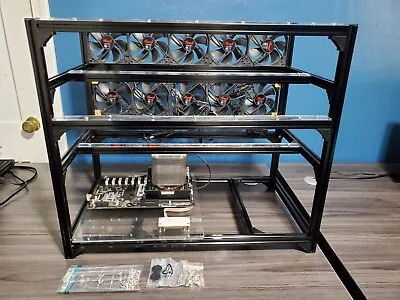 Crypto GPU Mining Rig With ASRock H110 Pro BTC+ MB CPU Cooler RAM & Fans • $379.99