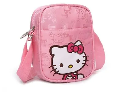 Cute Girl's Pink Hello Kitty Crossbody Shoulder Bag Kids Gift Adjustable Strap • $21.99