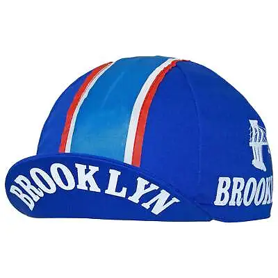 $14.95 • Buy Brooklyn Cycling Cap In Blue - Made In Italy By Apis