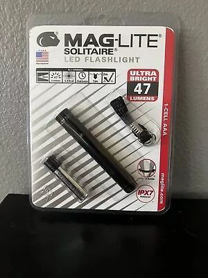 Maglite Solitaire J3A016 Black 1X AAA LED 47 Lumen Keychain Flashlight • $24