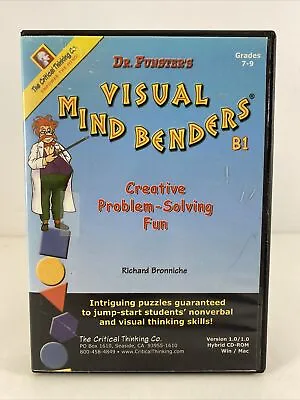 Dr. Funster's Visual Mind Benders CD-Rom Grades 7-9 Problem-Solving Homeschool • $12.59